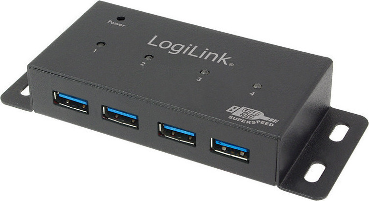 LogiLink UA0149 USB 2.0 HUB 4-Port 4xUSB 3.0 montierbar