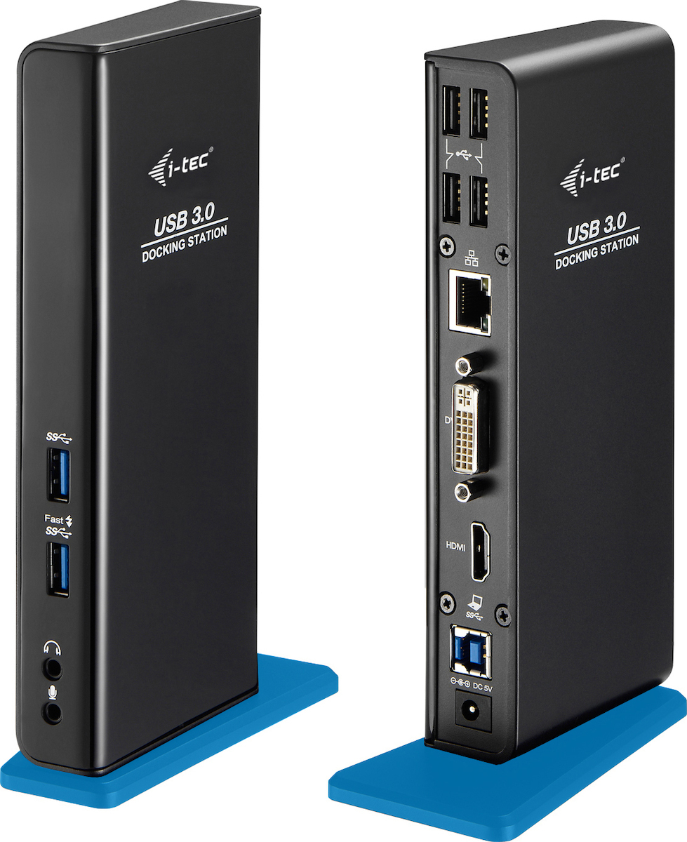 i-tec USB-A Docking Station με HDMI Ethernet και συνδεση 2 Οθονών Μαύρο (U3HDMIDVIDOCK)