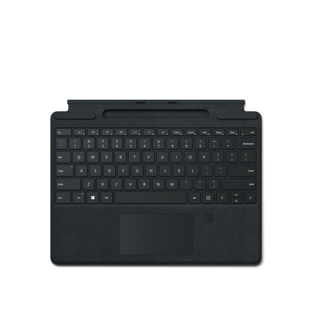 Microsoft Surface Signature Pro 8/9/X Type Cover Fingerprint AT/DE Black Retail