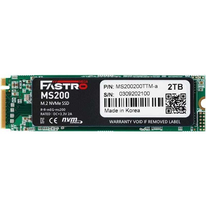 Mega Fastro MS200 SSD 2TB M.2 NVMe PCI Express 3.0 MS200200TTS