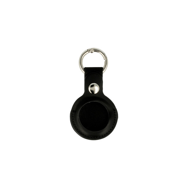 LEATHER KEY RING FOR AIRTAG black