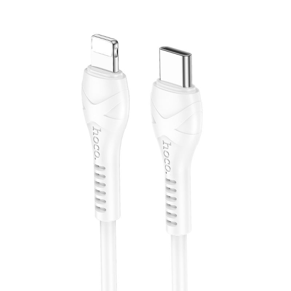 HOCO DATA CABLE TYPE C TO LIGHTNING X37 27W PD 1m white