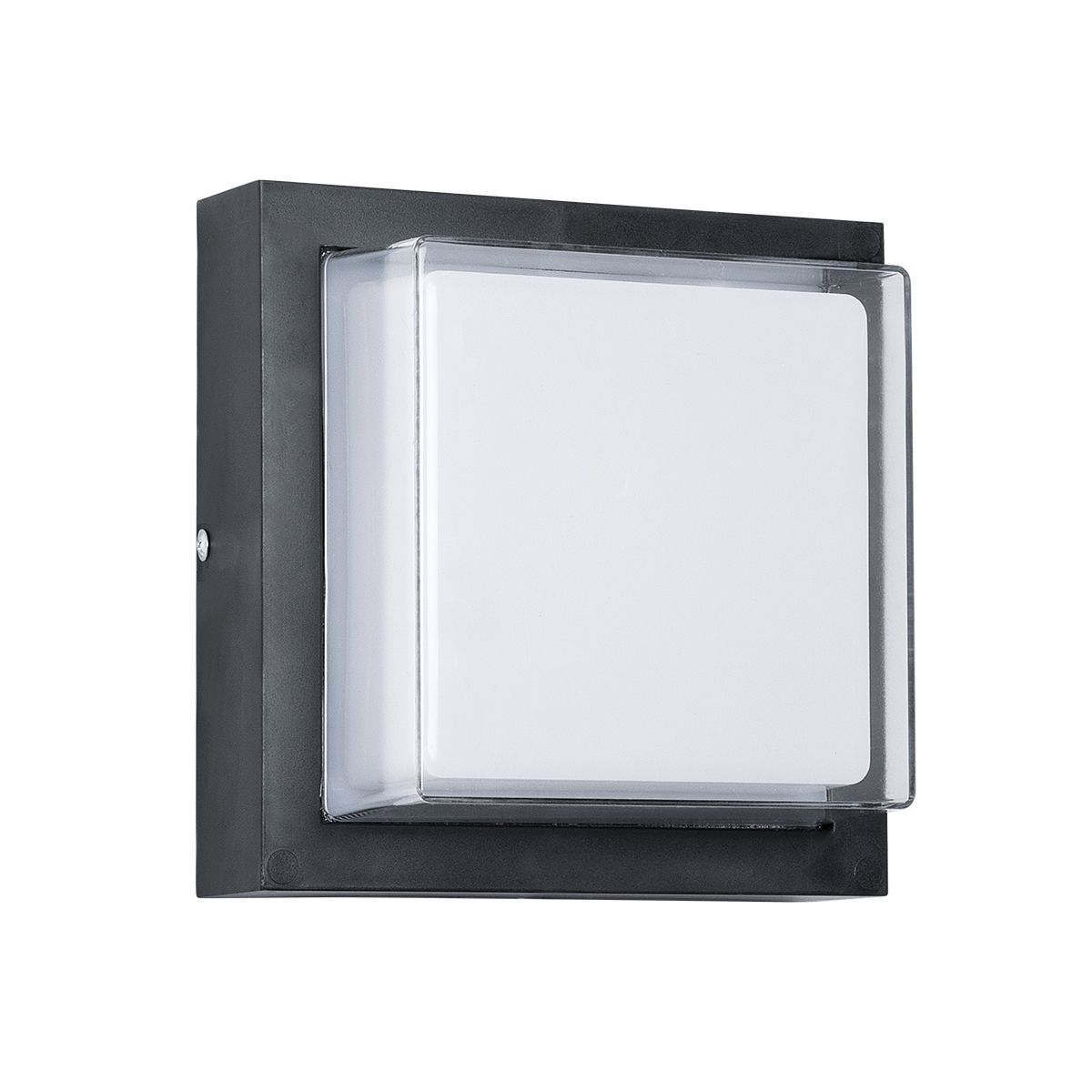 GLOBOSTAR® NEXUS 60767 Φωτιστικό Τοίχου – Απλίκα Αρχιτεκτονικού Φωτισμού Εσωτερικού/Εξωτερικού Χώρου Up or Down LED 10W 1050lm 120° AC175-265V Αδιάβροχο IP65 – Πλαστικό Σώμα – Φυσικό λευκό 4500K – Μ17 x Π17 x Υ9cm – Μαύρο – Bridgelux Chip – 3 Χρόνια Εγγύηση