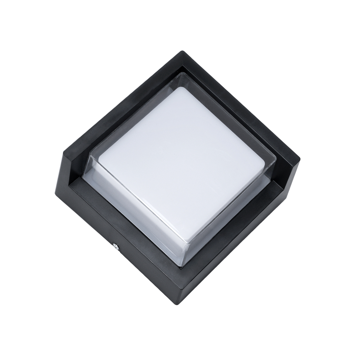 GLOBOSTAR® APEX 60770 Φωτιστικό Τοίχου – Απλίκα Αρχιτεκτονικού Φωτισμού Εσωτερικού/Εξωτερικού Χώρου Up or Down LED 10W 1050lm 120° AC175-265V Αδιάβροχο IP65 – Πλαστικό Σώμα – Φυσικό λευκό 4500K – Μ17 x Π17 x Υ9cm – Μαύρο – Bridgelux Chip – 3 Χρόνια Εγγύηση