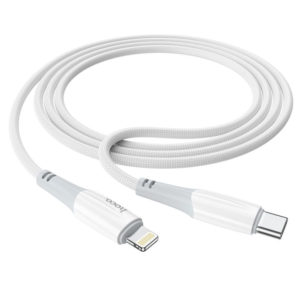 HOCO TYPE C TO LIGHTNING DATA CABLE 1m PD20W X70 white