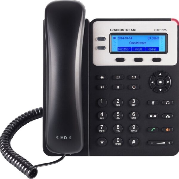 Grandstream GXP1625 Ενσύρματο Τηλέφωνο IP 2 γραμμών Μαύρο