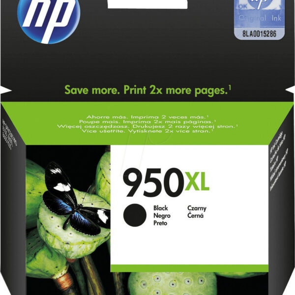HP 950XL Γνήσιο Μελάνι Εκτυπωτή InkJet Μαύρο (CN045AE)