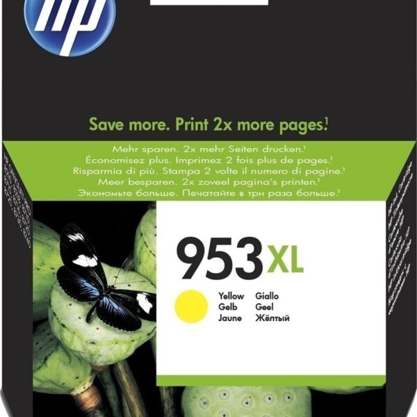 HP 953XL Γνήσιο Μελάνι Εκτυπωτή InkJet Κίτρινο (F6U18AE)