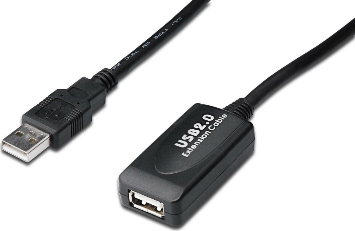 Digitus USB 2.0 Cable USB-A male - USB-A female 15m (DA-73101) - Image 1