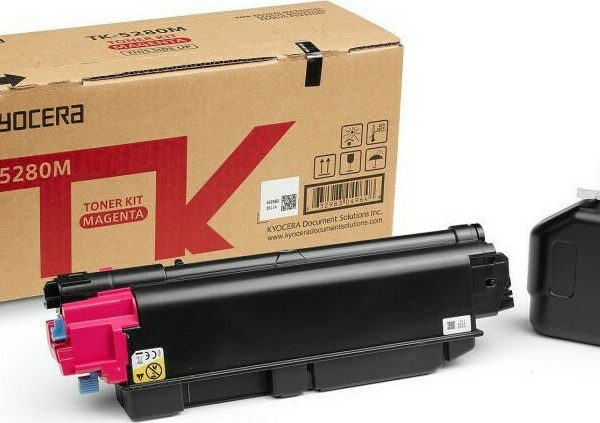 Kyocera TK-5280M Γνήσιο Toner Laser Εκτυπωτή Ματζέντα 11000 Σελίδων (1T02TWBNL0)