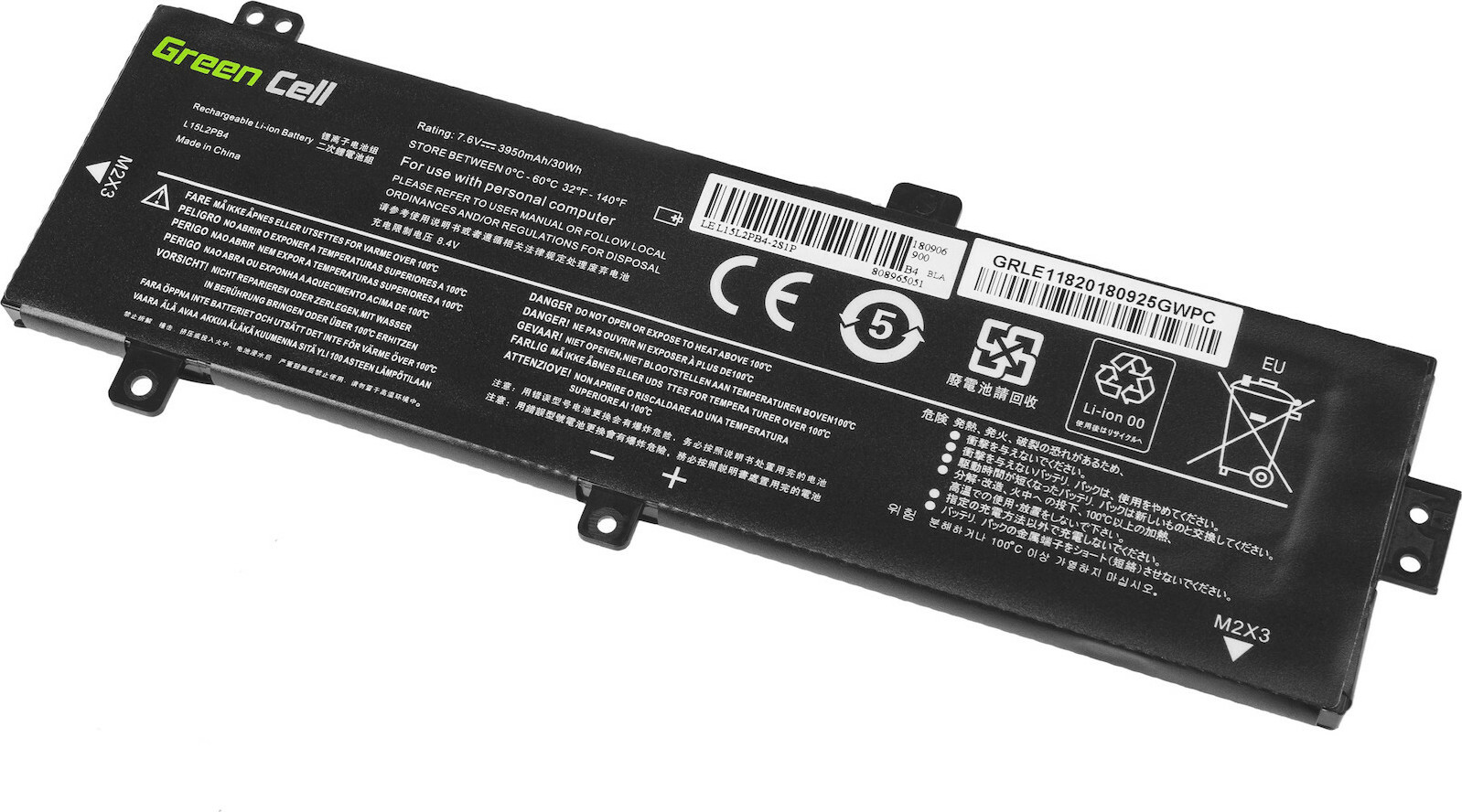 Green Cell Συμβατή Μπαταρία για Lenovo IdeaPad 310-15IAP/310-15IKB/310-15ISK/510-15IKB με 3950mAh