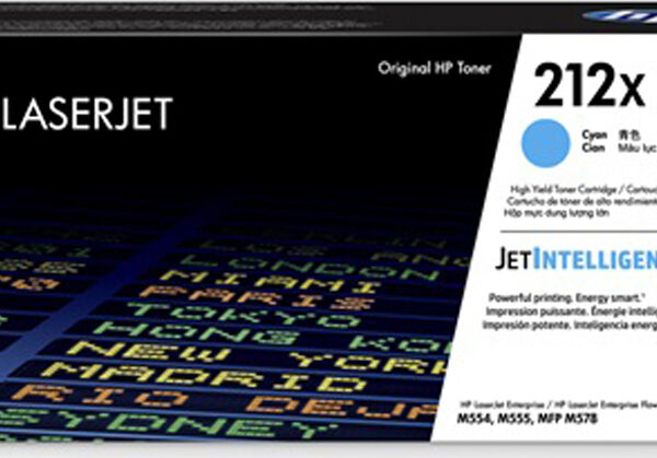 HP 212X Γνήσιο Toner Laser Εκτυπωτή Κυανό High Yield 10000 Σελίδων (W2121X)