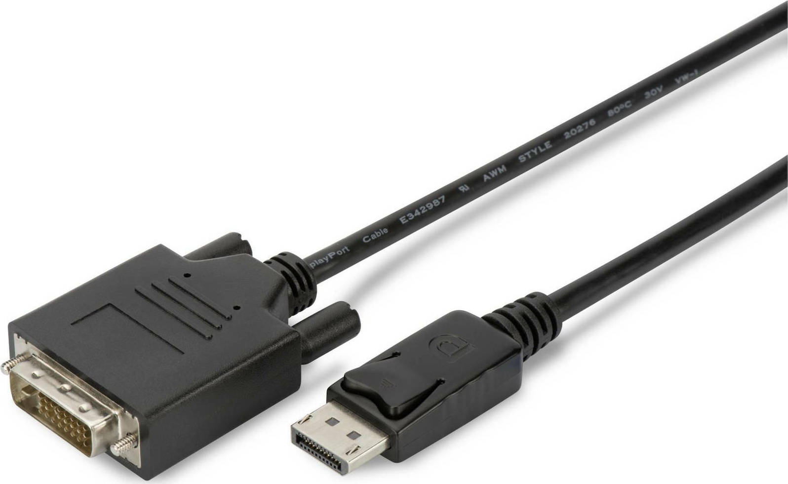 Digitus Cable DVI-D male - DisplayPort male 2m (AK-340306-020-S) - Image 1
