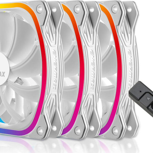 Enermax SquA RGB Case Fan 120mm 3τμχ Λευκό