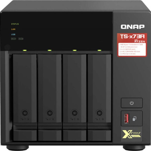 QNap TS-473A-8G NAS με 4 θέσεις για HDD/M.2/SSD