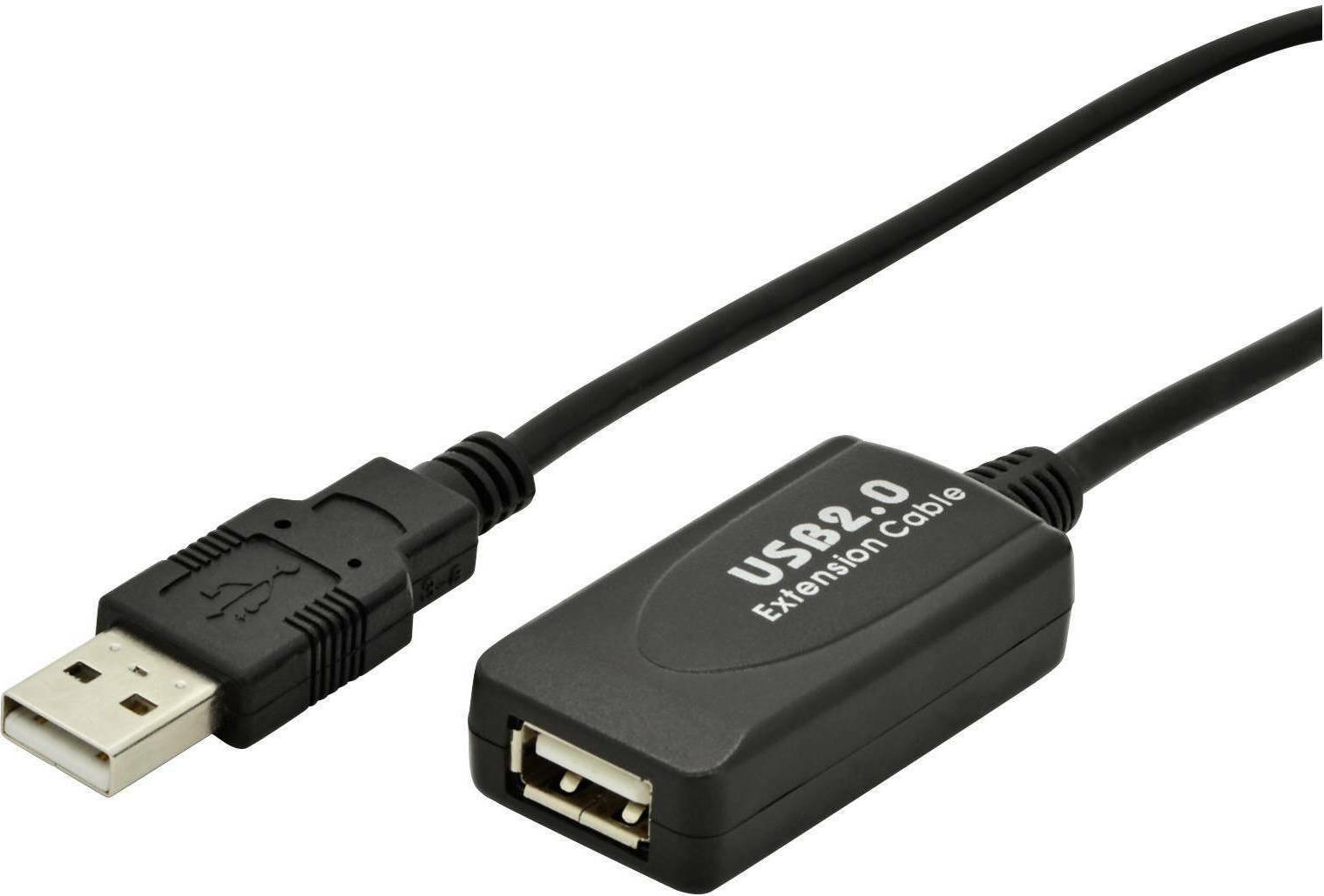 Digitus USB 2.0 Cable USB-A male - USB-A female 5m (DA-70130-4) - Image 1
