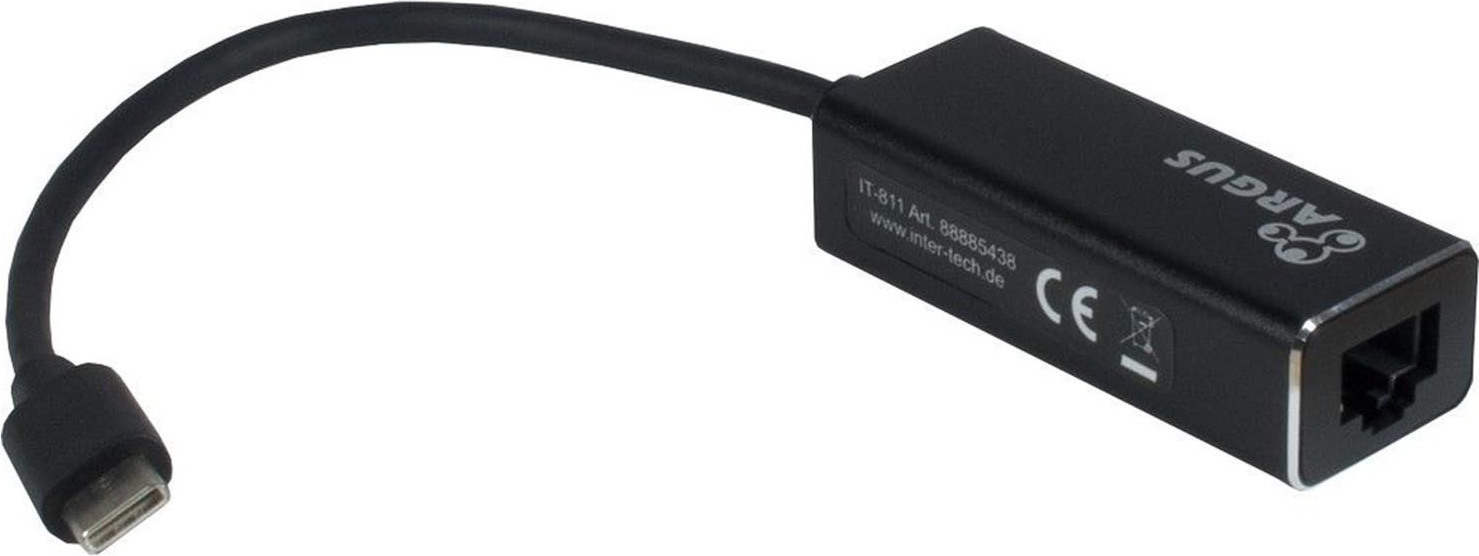 Inter-Tech Argus IT-811 USB-C Αντάπτορας Δικτύου για Ενσύρματη σύνδεση Gigabit Ethernet