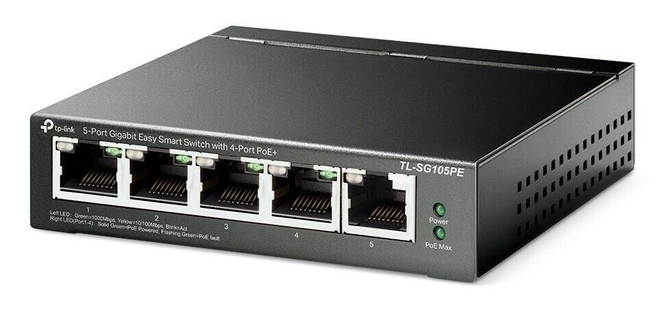 TP-LINK TL-SG105PE v1 Managed L2 PoE+ - Image 1