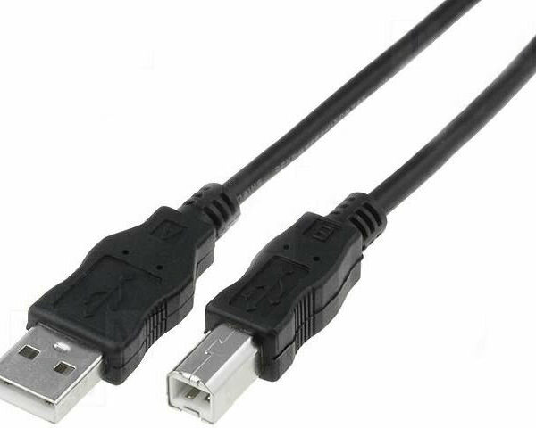 Goobay USB 2.0 Cable USB-A male - USB-B male Μαύρο 5m (68902)