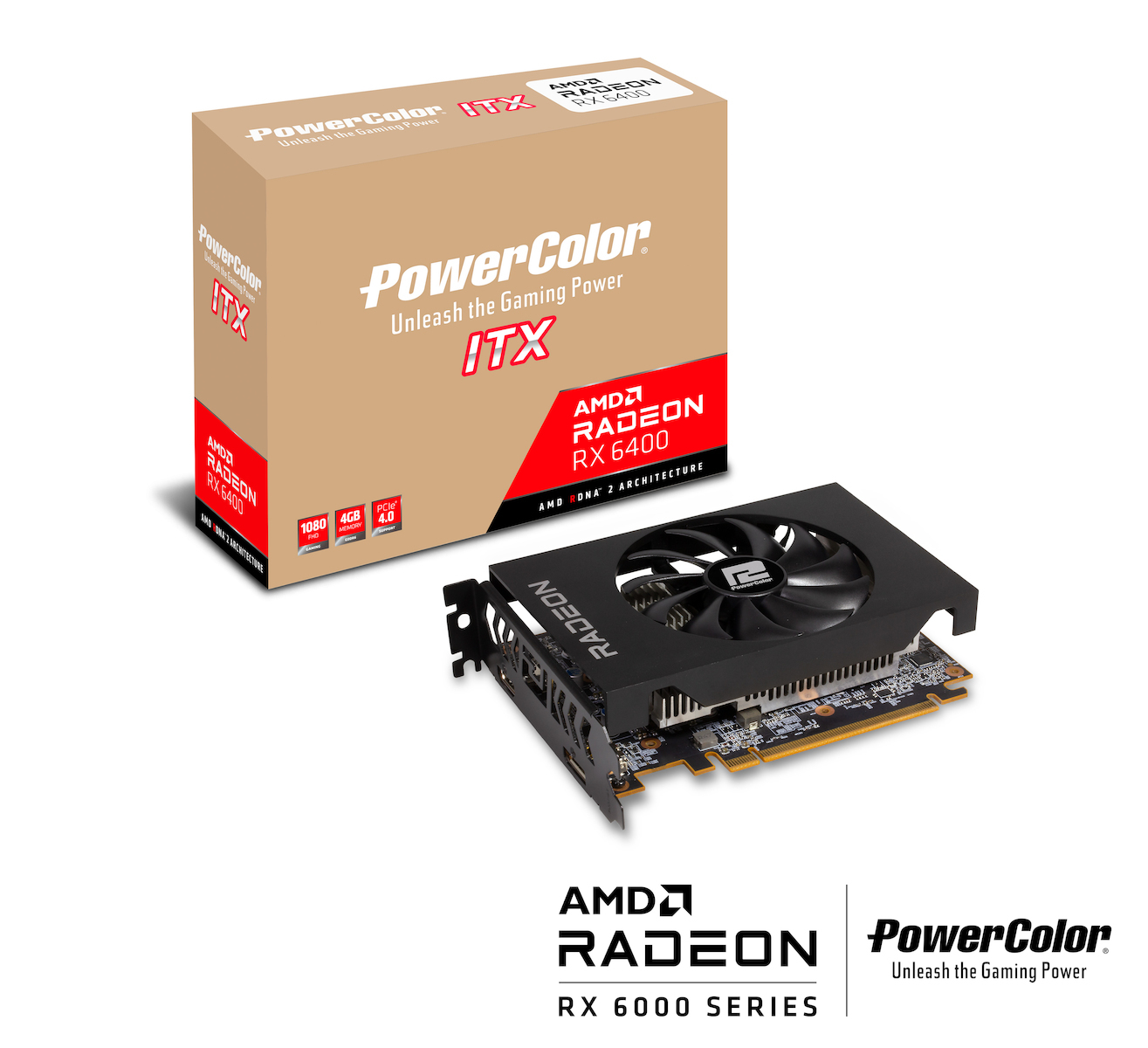 20220627163805_powercolor_radeon_rx_6400_4gb_gddr6_karta_grafikon_pci_e_x16_4_0_me_hdmi_kai_displayport_axrx_6400_4gbd6_dh PowerColor Radeon RX 6400 4GB - Image 1