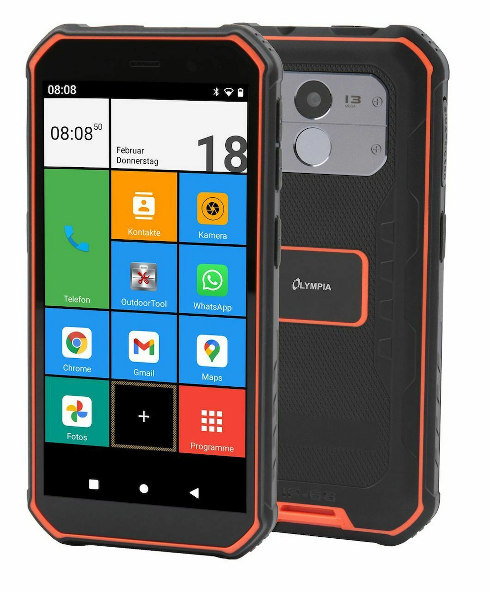 Olympia TREK Outdoor Dual SIM (3GB/32GB) Μαύρο / Πορτοκαλί - Image 1