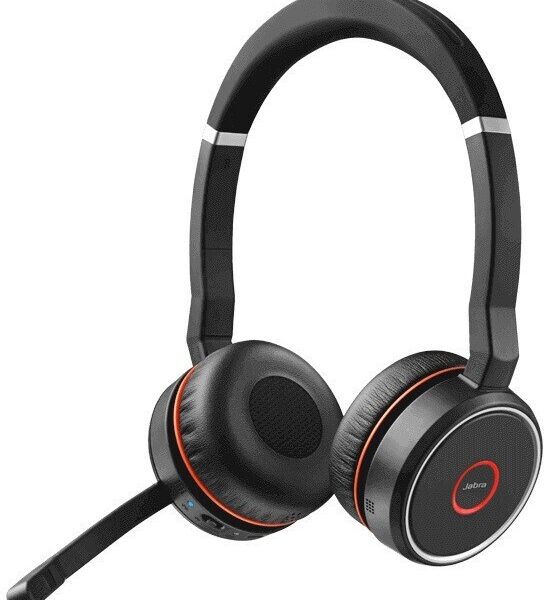 Jabra Evolve 75 SE Link 380-A UC Ασύρματα On Ear Multimedia Ακουστικά με μικροφωνο και σύνδεση Bluetooth