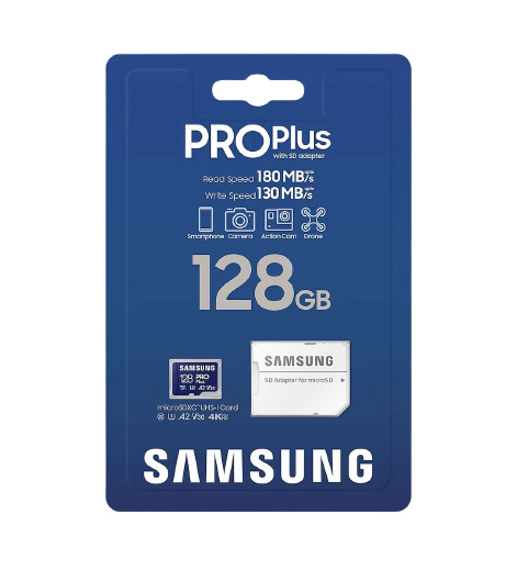Samsung Pro Plus (2023) microSDXC 128GB U3 V30 A2 UHS-I