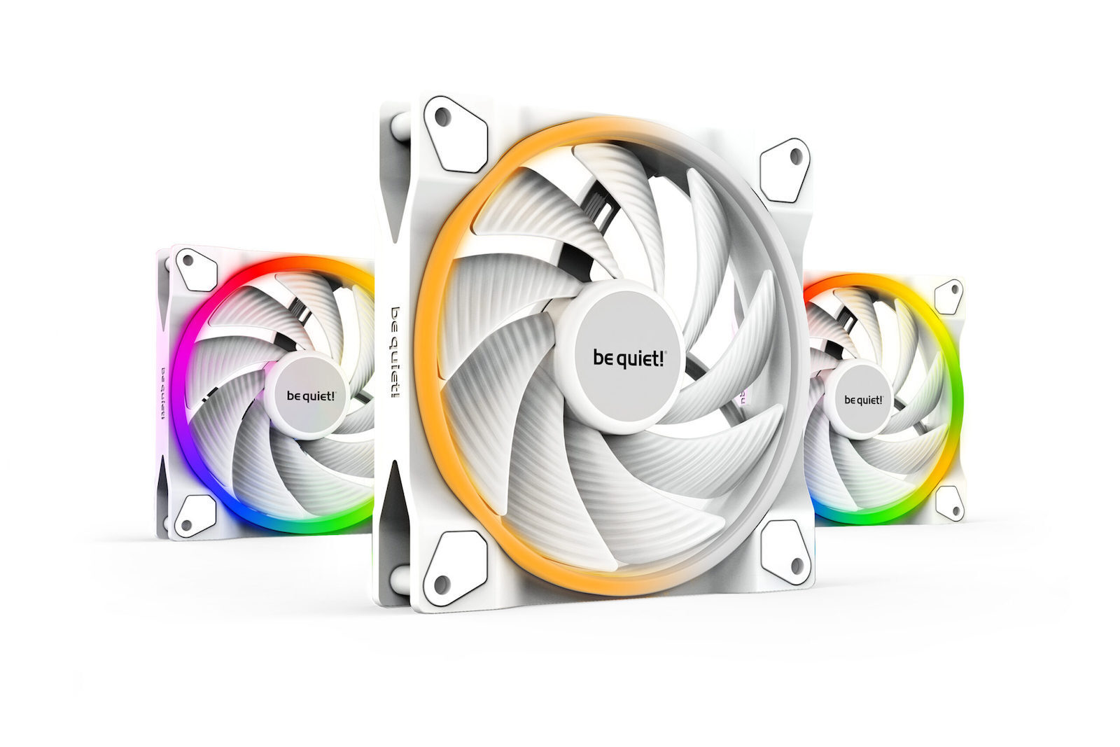 Be Quiet Light Wings Case Fan 140mm 3τμχ Λευκό