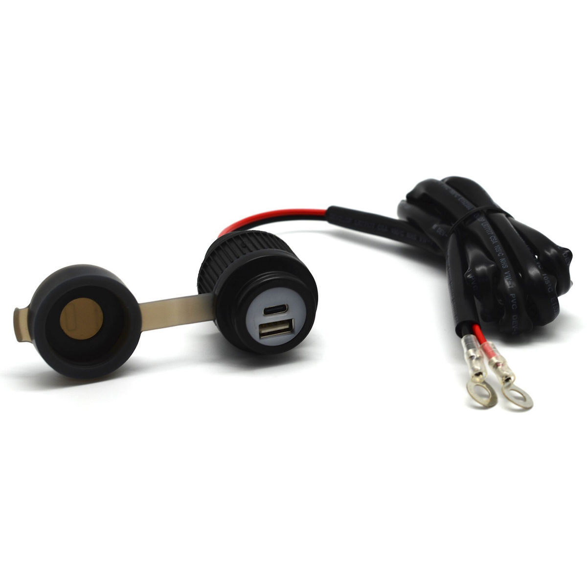 Midland Φορτιστής Μοτοσυκλέτας με Θύρες: 1xUSB & 1xType-C - Image 1