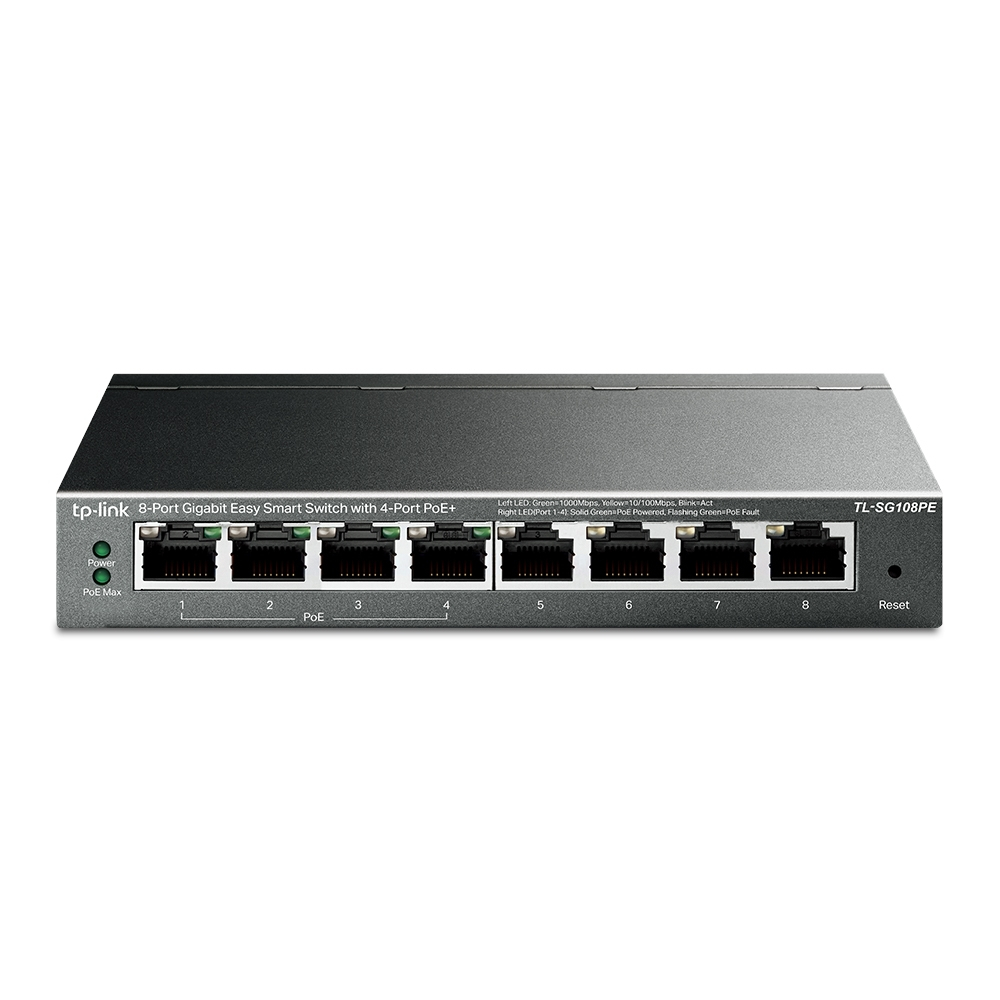 TP-LINK TL-SG108PE v5 Managed L2 PoE - Image 1