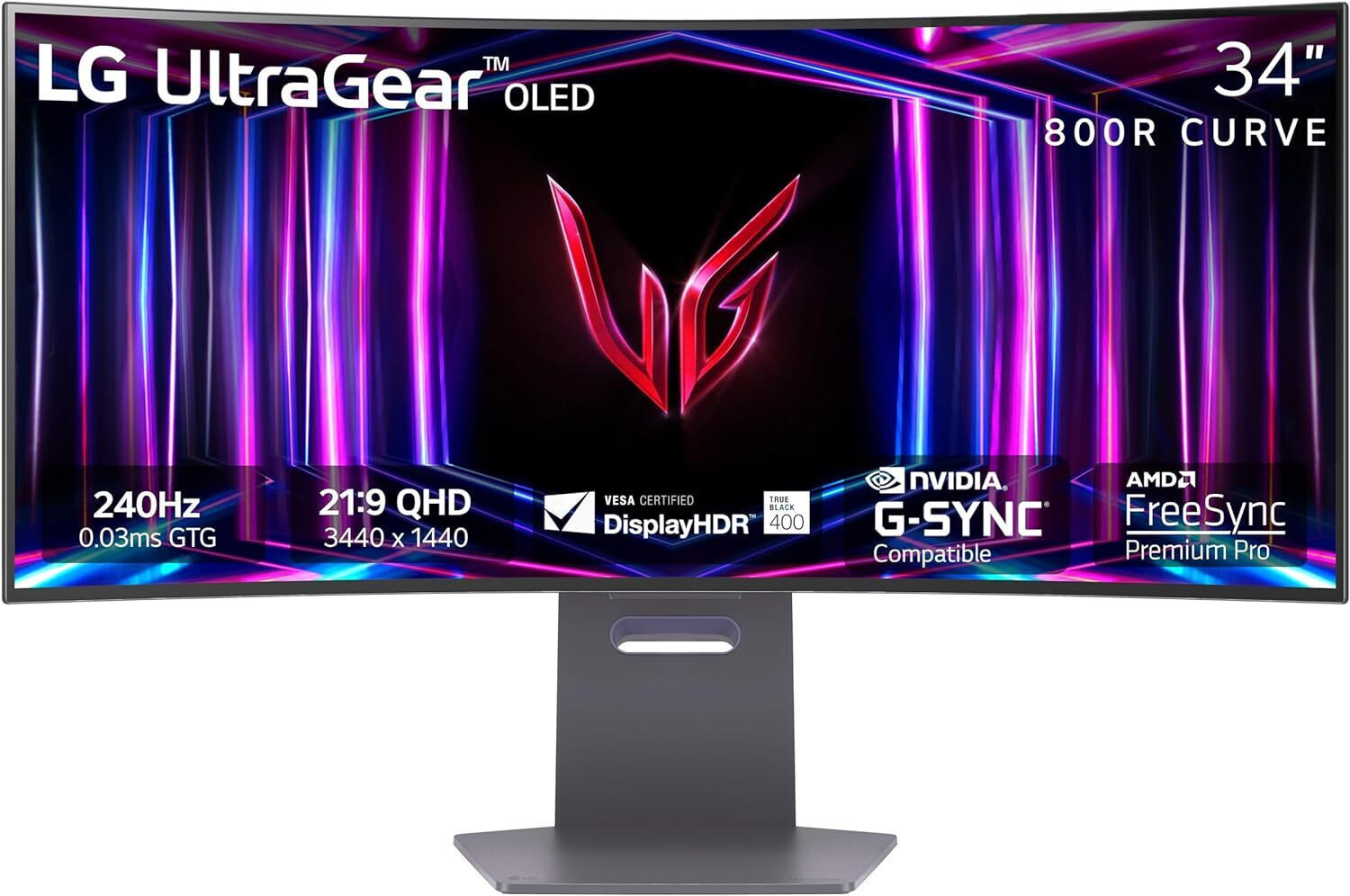 LG 34GS95QE UltraGear 34" Ultrawide OLED HDR Curved QHD 3440x1440