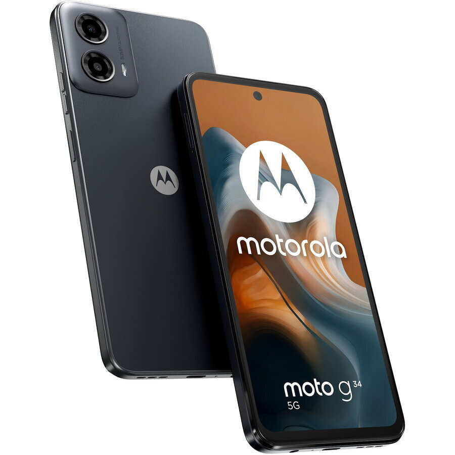 Motorola Moto G34 5G Dual SIM (4GB/128GB) Charcoal Black - Image 1