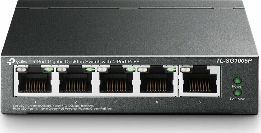 TP-LINK TL-SG1005P v2 Unmanaged L2 PoE - Image 1