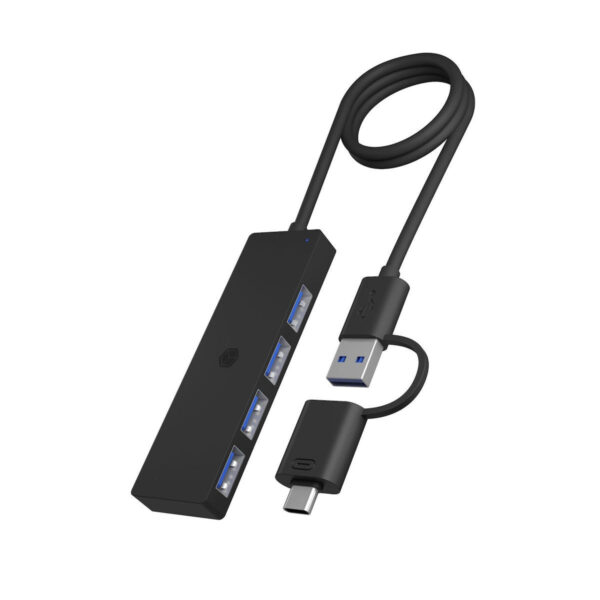 Icy Box USB 3.2 Hub με σύνδεση USB-A / USB-C