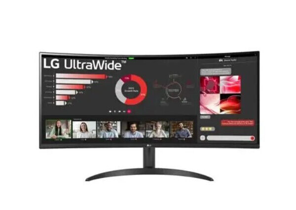 LG 34WR50QK-B 34" Ultrawide VA HDR Curved QHD 3440x1440