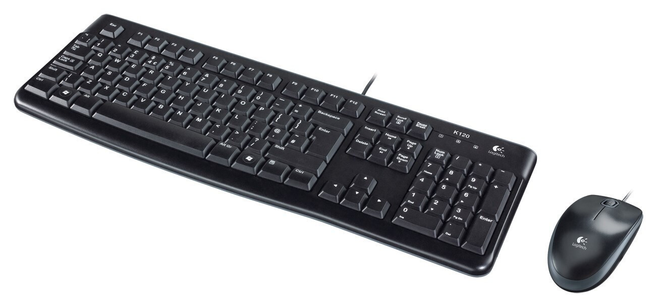 Logitech Desktop MK120 (920-002563) - Σετ με Ποντίκι Αγγλικό US