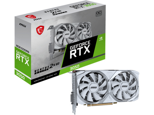 MSI GeForce RTX 3050 8GB Ventus 2X XS OC White - Image 1