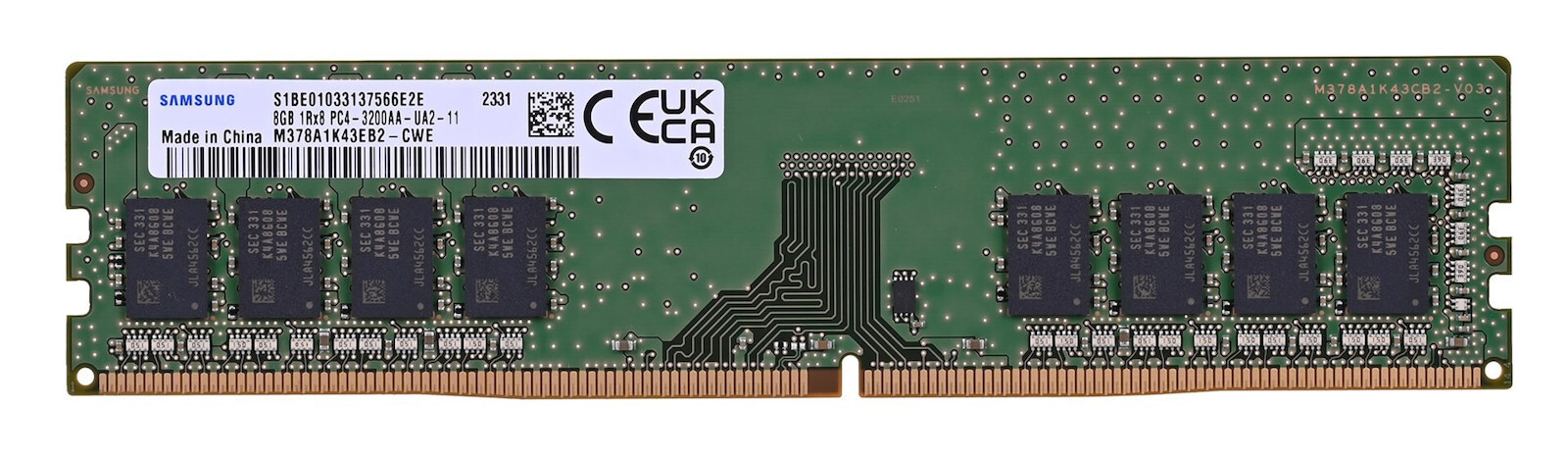 Samsung 8GB DDR4 (M378A1K43EB2-CWE)