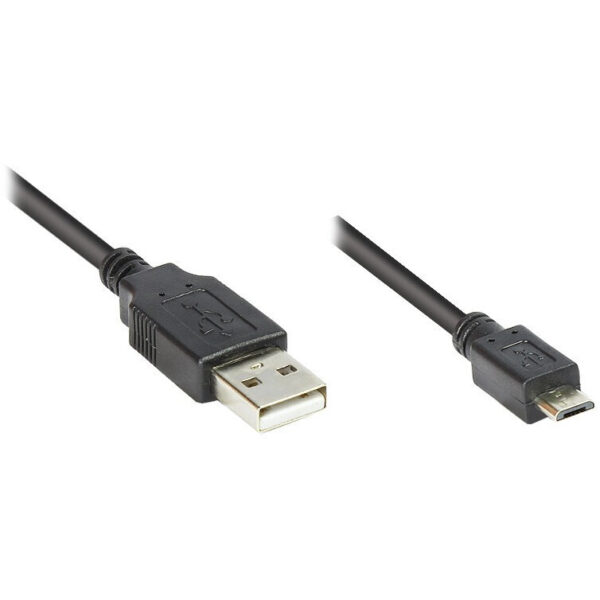 Good Connections Regular USB 2.0 to micro USB Cable Μαύρο 1m (2510-MB01) 1τμχ