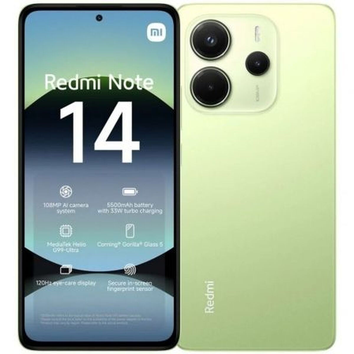 Xiaomi Redmi Note 14 4G Dual SIM (6GB/128GB) Lime Green - Image 1