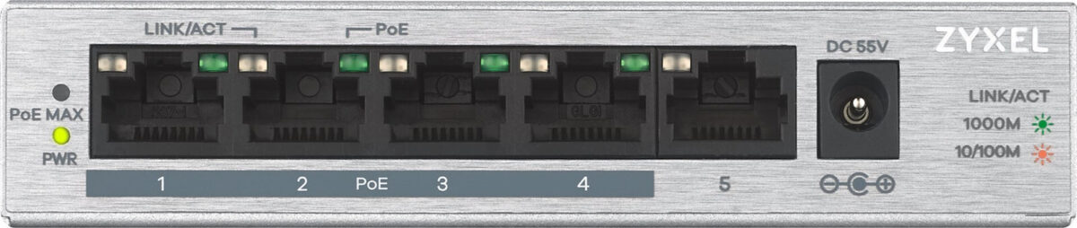 Zyxel GS1005HP Unmanaged L2 PoE+ - Image 6