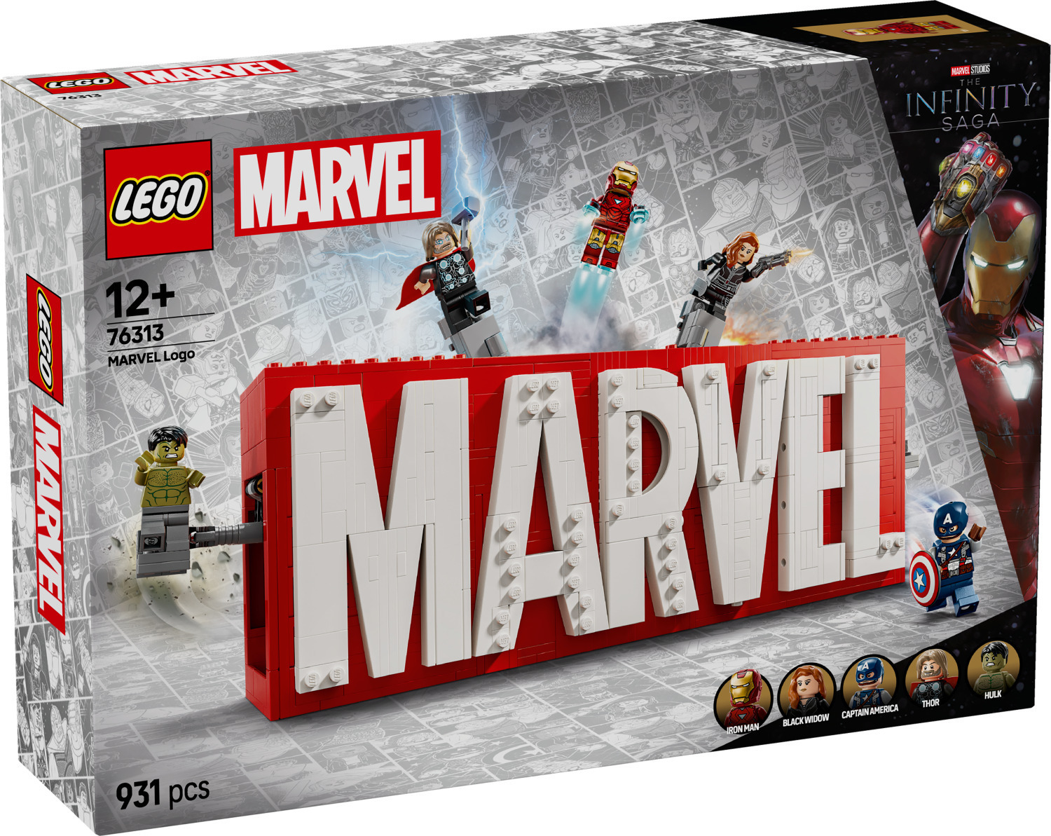 Lego Super Heroes Super Heroes - MARVEL Logo & Minifigures για 12+ Ετών 931τμχ