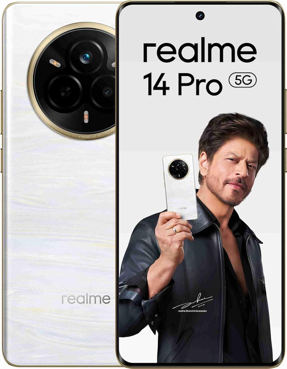 Realme 14 Pro+ 5G Dual SIM (12GB/512GB) Pearl White - Image 1