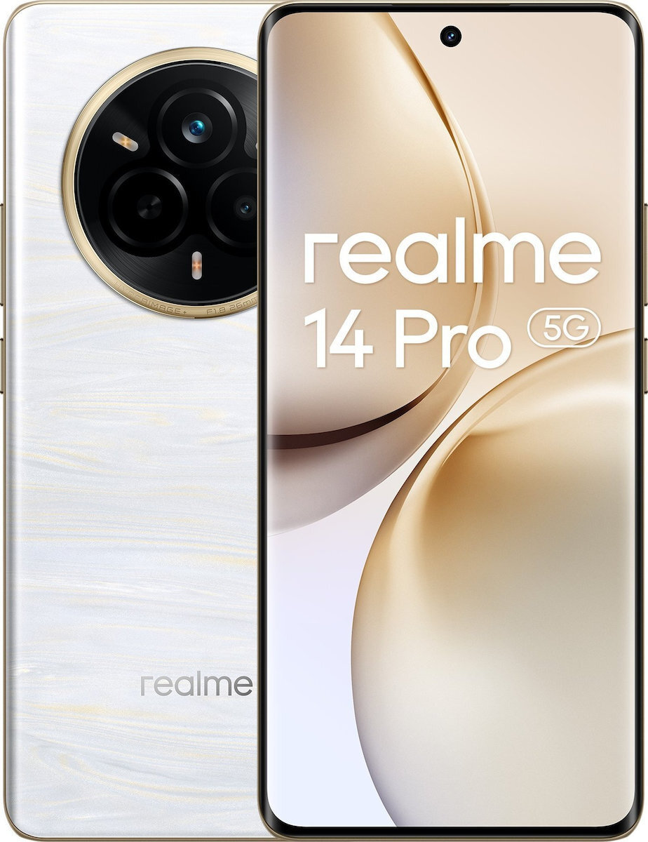 Realme 14 Pro 5G Dual SIM (12GB/512GB) Pearl White - Image 1