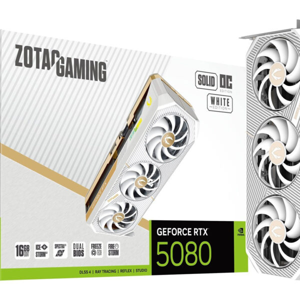 Zotac GeForce RTX 5080 16GB Solid OC White