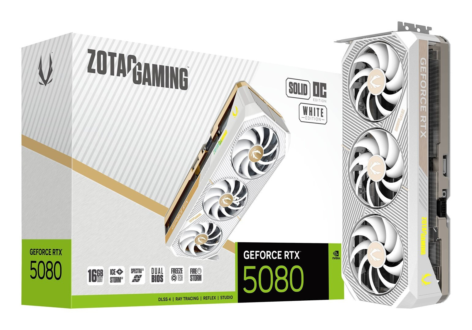 Zotac GeForce RTX 5080 16GB Solid OC White