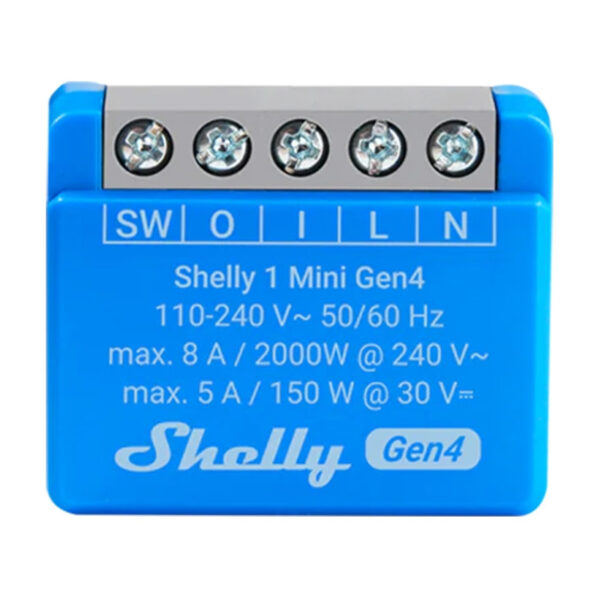 Shelly 1 Mini Smart Ενδιάμεσος Διακόπτης με Σύνδεση ZigBee