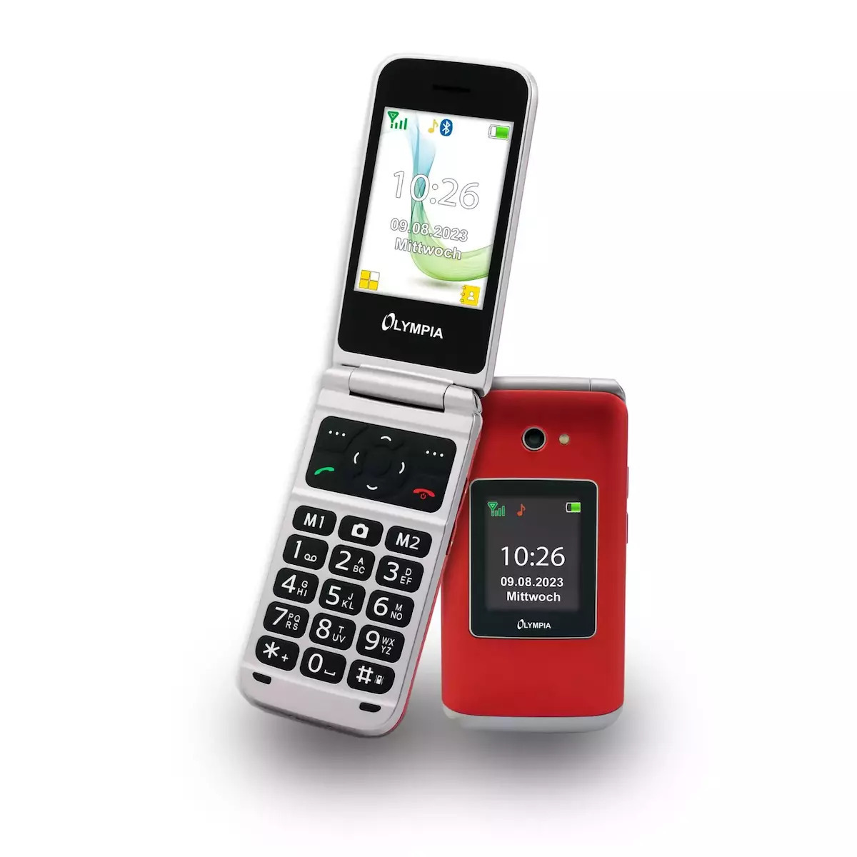 Olympia Vitus Dual SIM Κινητό με Μεγάλα Κουμπιά (Αγγλικό) Κόκκινο - Image 1