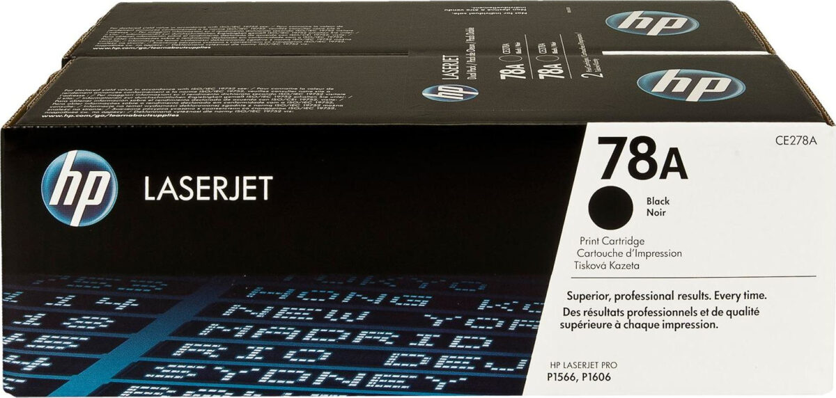 HP 78A Γνήσιο Multipack Toner Laser Εκτυπωτή Μαύρο 2τμχ (CE278AD) - Image 1