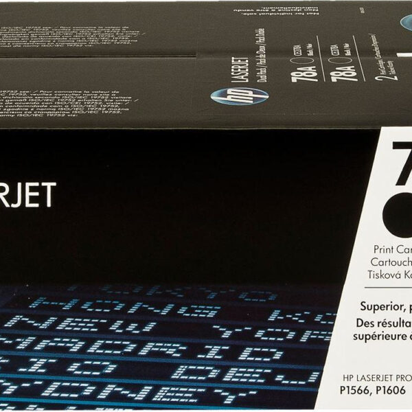 HP 78A Γνήσιο Multipack Toner Laser Εκτυπωτή Μαύρο 2τμχ (CE278AD)